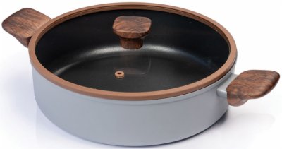 ŠERPA ALUMINIJUM. PLITKA SA STAKL.POKL.26CM LEONA