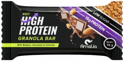 BAR PROTEIN GRANOLA DARK CHOCO&ALMOND AMELIA 70G