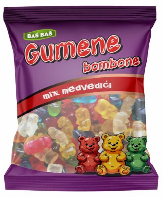 BOMBONE GUMENE MIX MEDE BAŠ BAŠ 100G