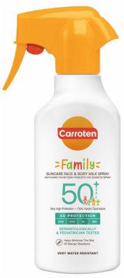 MLEKO ZA SUNČANJE U SPREJU SPF50 CARROTEN 270ML