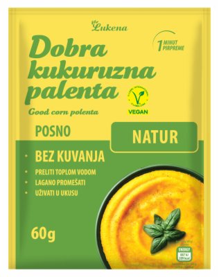PALENTA INSTANT KUKURUZNA NATUR DOBRA 60G