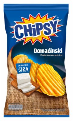 ČIPS DOMAĆINSKI SIR CHIPSY 145G
