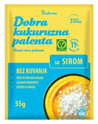 PALENTA INSTANT KUKURUZNA SA SIROM DOBRA 55G