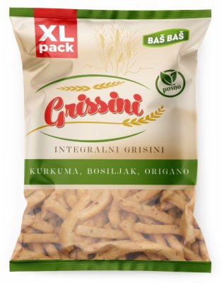 ŠTAPIĆI INTEGRALNI KURKUMA ORIGANO BAŠ BAŠ  400G
