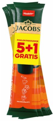 KAFA INSTANT 3U1 JACOBS 12.4G 5+1 GRATIS 62G