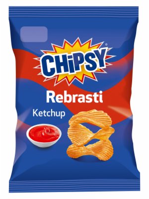 ČIPS REBRASTI KETCHUP CHIPSY 55G