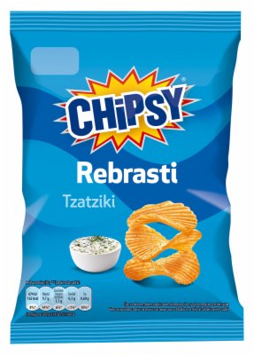 ČIPS REBRASTI TZATZIKI CHIPSY 55G