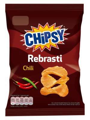 ČIPS REBRASTI CHILLI CHIPSY 55G