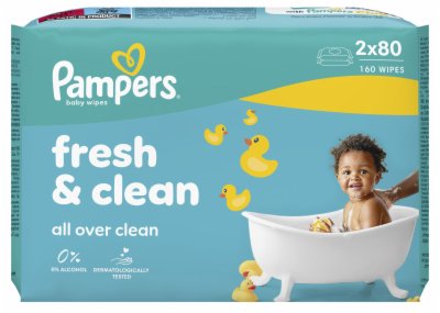 VLAŽNE MARAMICE BABY FRESH&CLEAN PAMPERS 2X80