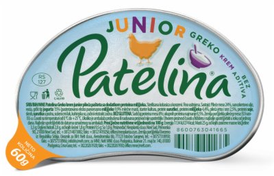 PAŠTETA JUNIOR GREKO KREM PATELINA 60G